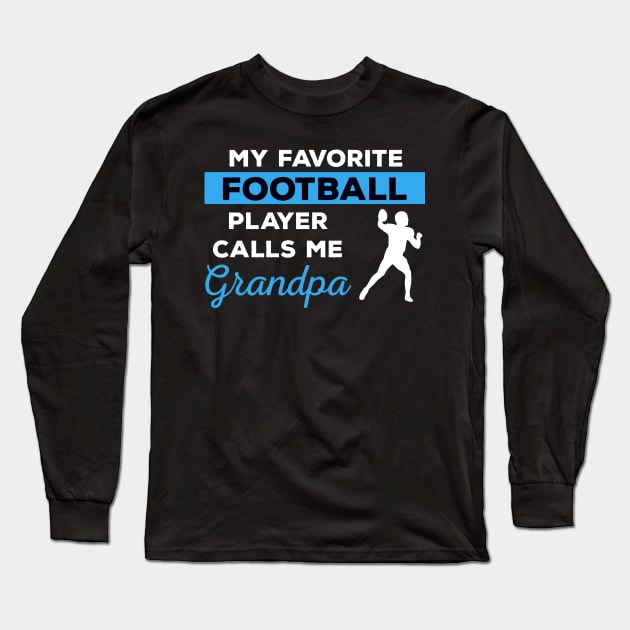 Football Grandpa Long Sleeve T-Shirt by mikevdv2001